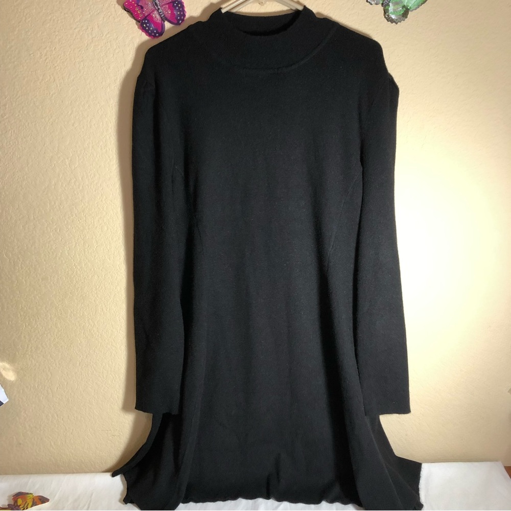 Perfectly Priscilla in the meantime dress, black, 3X, NWT, sweater dress,